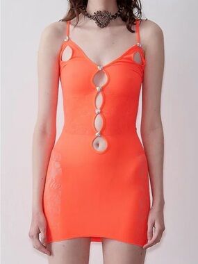 POSTER GIRL Megan Cutout Tank Dress Cherry Soda